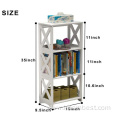 3 Tier Small Bookshelf Kids Open Shelves